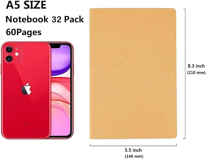 48 Pack Notebook Journals for Travelers, Students and Office, Writing Diary - Image 3