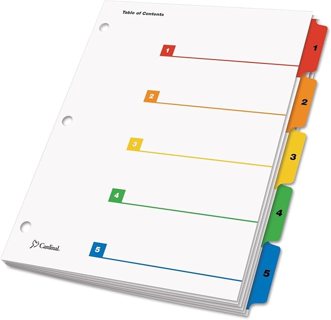 Oxford OneStep Binder Dividers, Dividers - Image 2