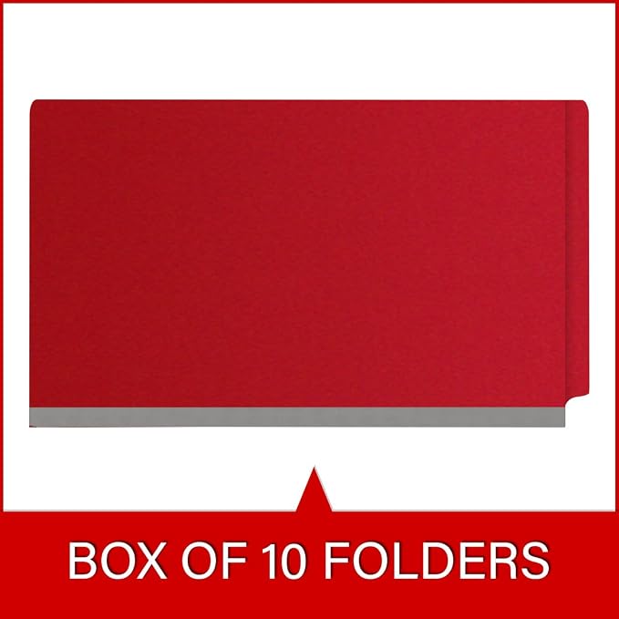 Ecom Folders End Tab Pressboard Classification Folders | Legal Size 25 Pt Stock - Image 6