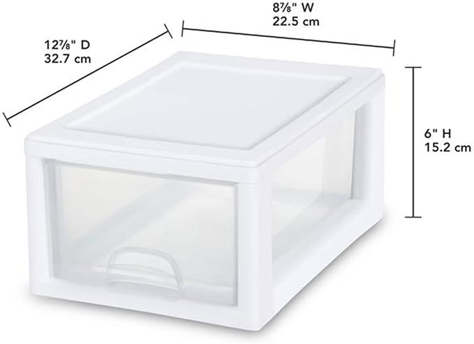 Sterilite 24-Pack 6 Quart Stacking Drawer, Accessories, Craft Supplies - Image 3