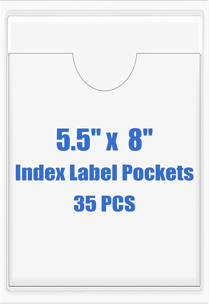 Origin-Joy 35 PCS Self Adhesive Index Card Pockets by Origin-Joy