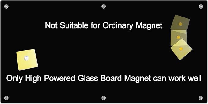 J&J worldwide Black Glass Whiteboard Magnetic Dry Erase Board 6' x 3', Large Frameless Glass White Board Wall Mounting for Office, Home, School, Includes Magnets, Marker Tray, Eraser-DeskLoop Office