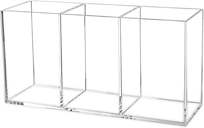 Cerpourt Clear Makeup Brush Organizer, Acrylic Cosmetic Brushes Storage Holder by Cerpourt