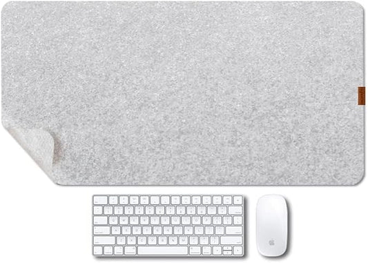 Bright Stone Felt Desk Mat, Non-Slip Mouse Pad, 35.4"x15.7" Office Supplies by BRIGHTSTONE