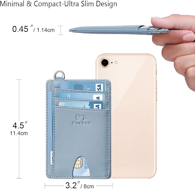 FurArt Slim Minimalist Wallet RFID Credit Card Holder - Image 7