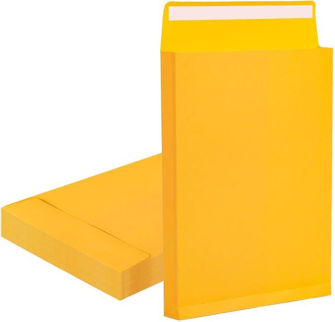 Expandable Large Catalog Manilla Envelopes 10x13 by Goefun
