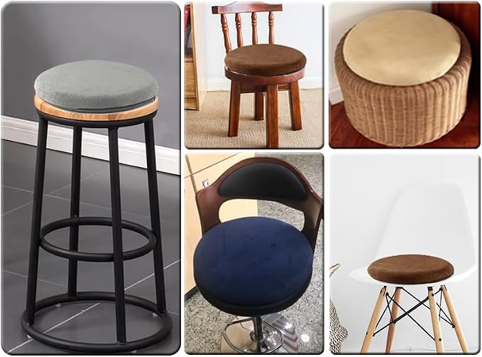 Sigmat Memory Foam Seat Cushion Anti-Slip Soft Round Stool Cushion Chair Pad 13 - Image 4