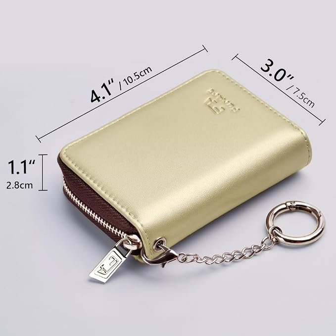 FurArt Zipper Wallet Women, RFID Blocking Credit Card Wallet, Business Card - Image 6