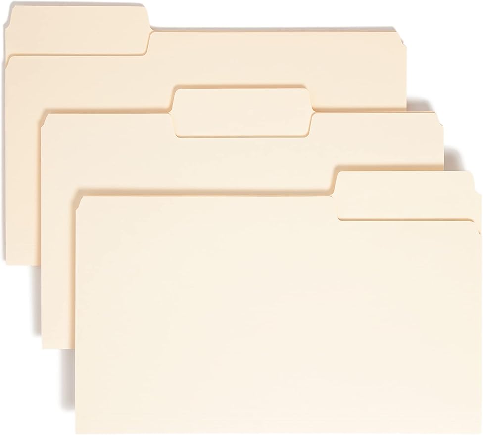 Smead SuperTab Heavyweight File Folder, Oversized 1/3-Cut Tab, Legal Size by SMEAD