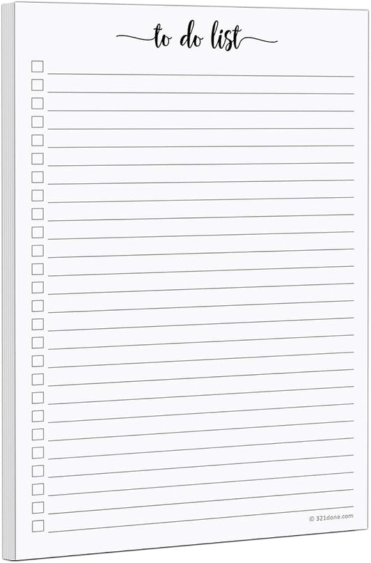 321Done To Do List Notepad, Made in USA by 321Done