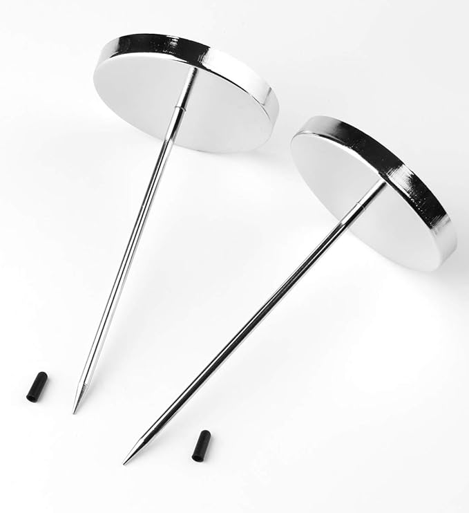 2pcs Desk Receipt Holder Bill Fork Receipt Spike Stick Silver Restaurant Check - Image 5