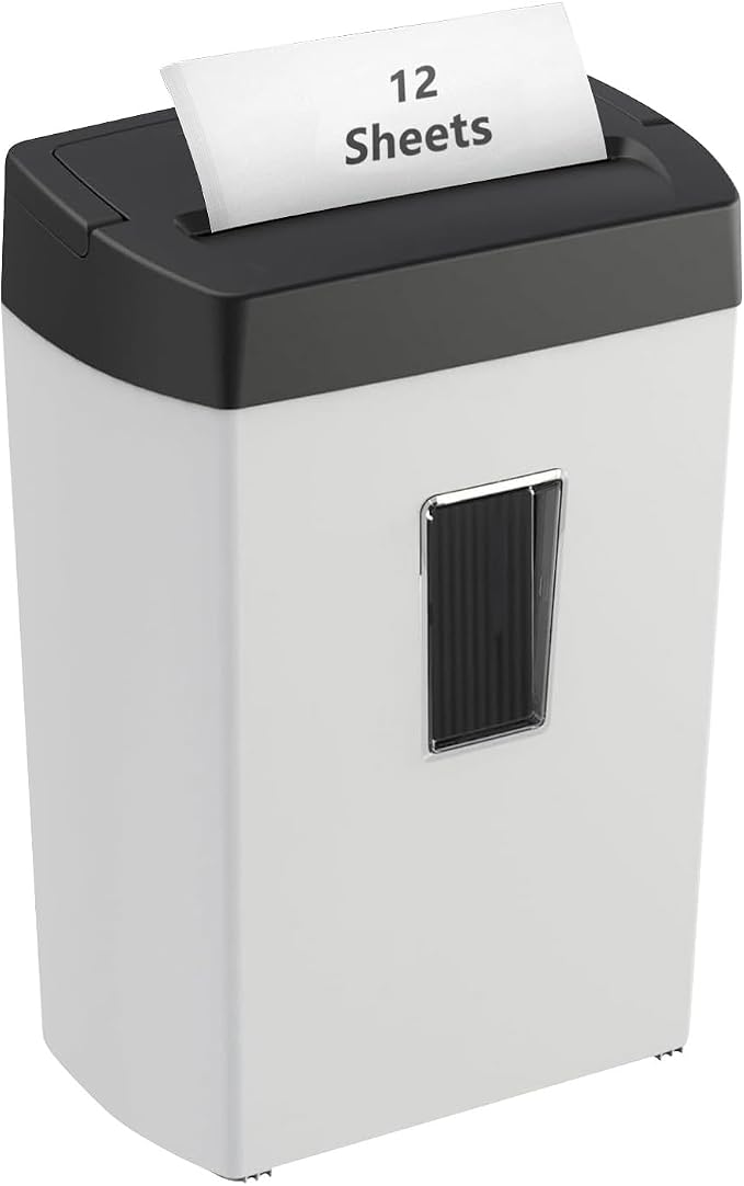 Bonsaii 12-Sheet Cross-Cut Paper Shredder, P-4 Security, Credit Card & Document by bonsaii