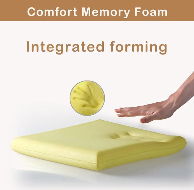 Augld Square Chair Seat Cushion Memory Foam Chair Cushion - Image 4