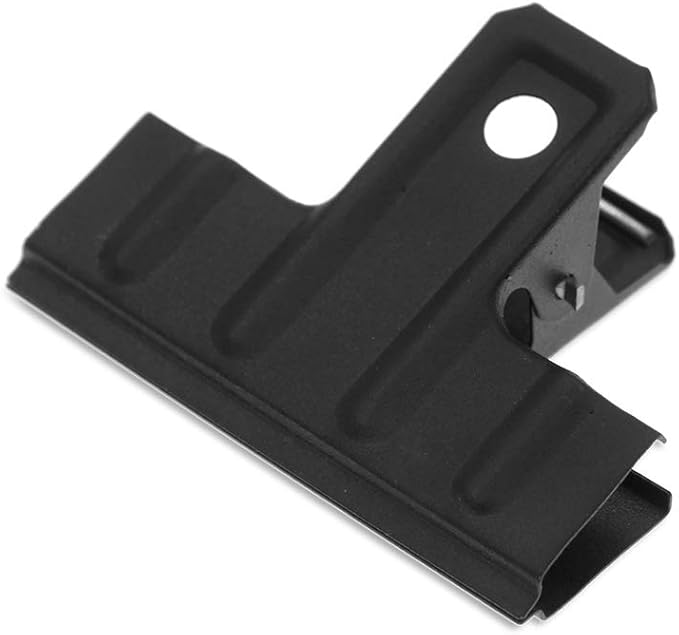 Coideal Black Metal Bulldog Clips 3 Inch – 10 Pack Large Binder Paper Clamps by Coideal