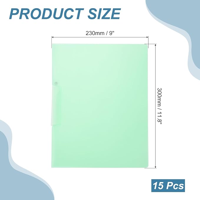 PATIKIL 15 Pack Clear Report Covers - Image 2
