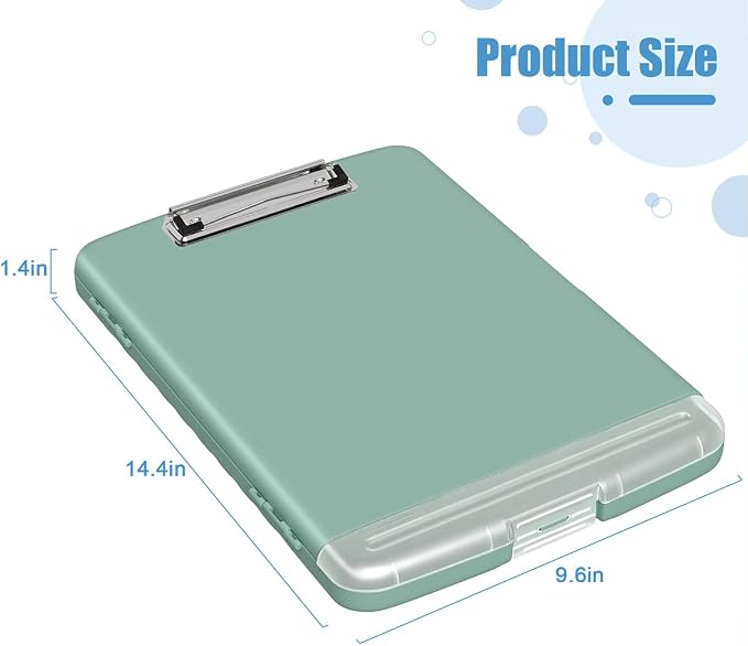Hongri Clipboard with Storage with Pen Holder, Folder Nursing Clip Board 8.5 x - Image 4