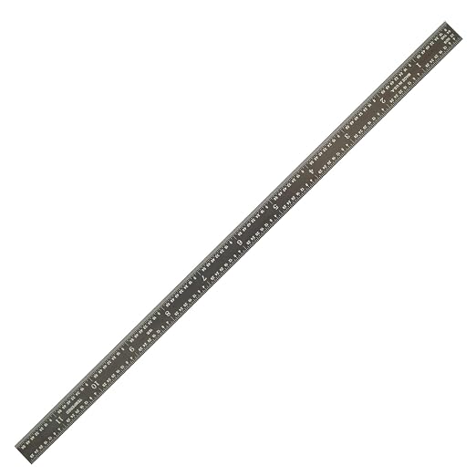 PEC Tools 12" Flexible Metal Ruler, Stainless Steel - Image 4