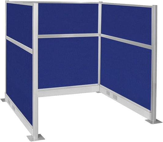 Versare Pre-Configured Hush Panel Electric Cubicle | Workstation Divider Walls | Cubicle Privacy Panels | Office Partition Walls-DeskLoop Office