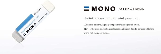 Tombow MONO Sand Eraser, 1 Pack - Image 8