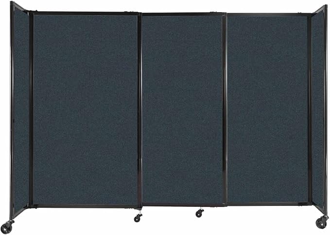 Versare Straightwall Sliding Portable Wall Partition | Freestanding Office by VERSARE