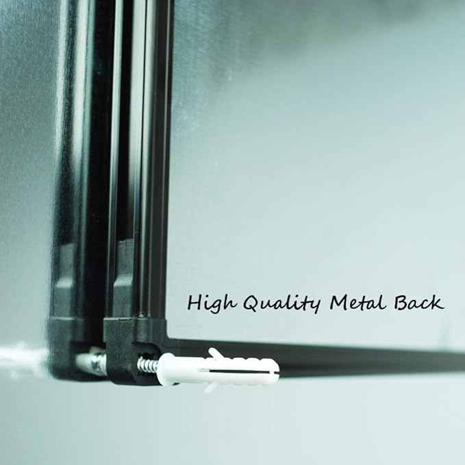 Lockways Dry Erase Calendar Whiteboard, Magnetic White Board Calendar Monthly 48 X 36 Inch, Ultra-Slim Black Aluminium Frame-DeskLoop Office