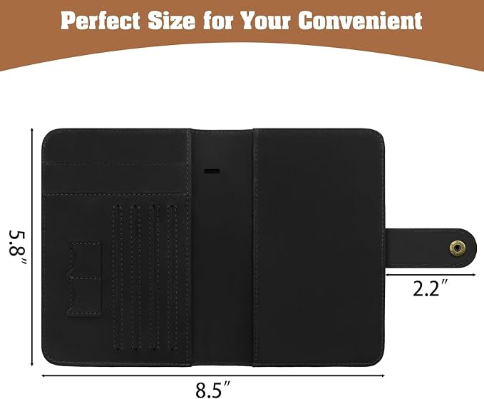 Jack&Chris Genuine Leather Handmade Passport Holder - Image 3