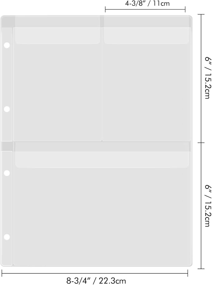 20 Sheet Binder Pockets Inserts - Image 3