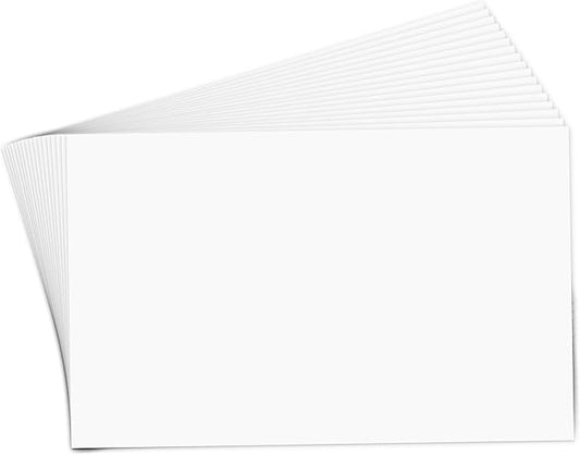 Large Index Cards 5x8 White Cardstock, Goefun 300 Pack Blank Note Cards by Goefun