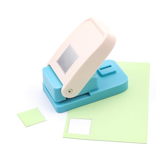 BAOFALI 2PCS Stamp Puncher 1inch Square Postage Stamp Punch |Stamp Hole - Image 5