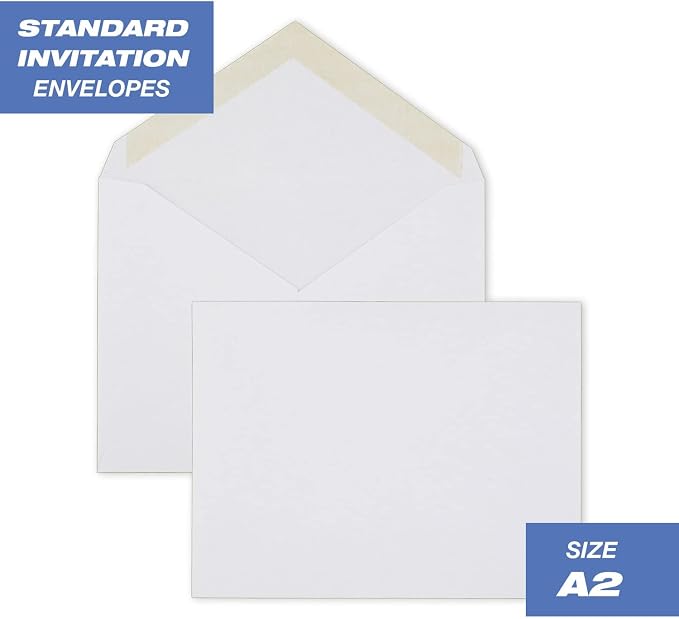 Mead Standard A2 Invitation Envelopes, Gummed Closure, 4-3/8" X 5-3/4" - Image 2