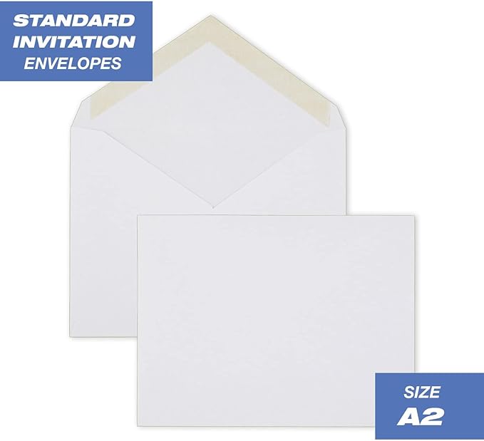 Mead A2 Invitation Envelopes, 4-3/8" x 5-3/4", Gummed Closure - Image 2