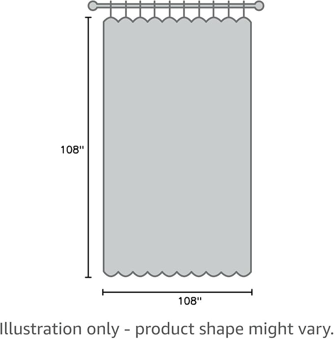 BONZER Extra Wide Room Divider Curtain Screen Partitions Total Privacy Wall Blackout Curtains for Shared Room, 108L x 108W Inch (9L x 9W ft), 1 Panel, Greyish White-DeskLoop Office