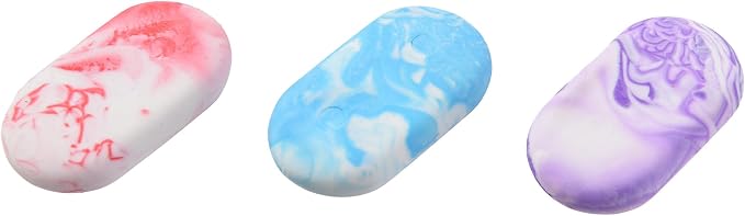 19PCS Cute Marble Erasers for Kids Bulk, Oval Fun for Classroom Back to School - Image 5