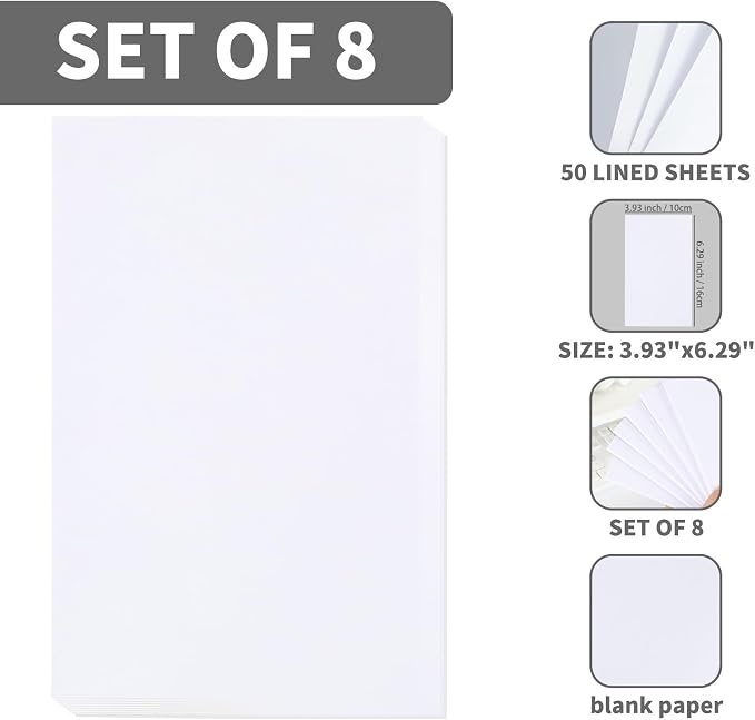 QiCheng Note Pads Memo Pads Small Notepad 50 Sheets 4X6 note pad Scratch Pads - Image 6