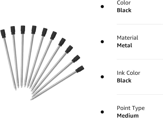 2.75'' Ballpoint Pen Refills, Medium Point, 10 Pack - Image 6