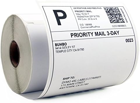Buhbo Compatible with DYMO LabelWriter 4XL 4" x 6" Shipping Label 1744907, White (220 Per Roll)-DeskLoop Office
