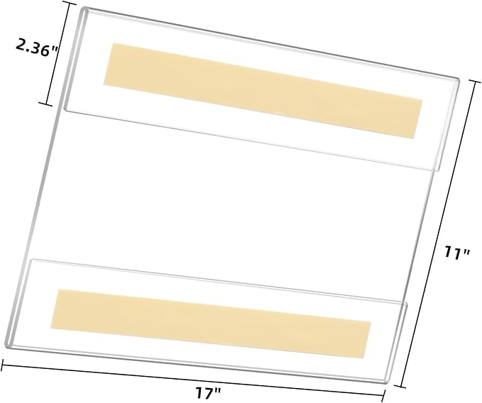 11x17 Acrylic Sign Holder Wall Mount, Wall Sign Document Menu Holder - Image 2