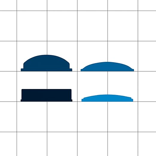 23 Gallon Blue Recycle Slim Jim Trash Can with Bottle Slot Lid and Dolly-DeskLoop Office