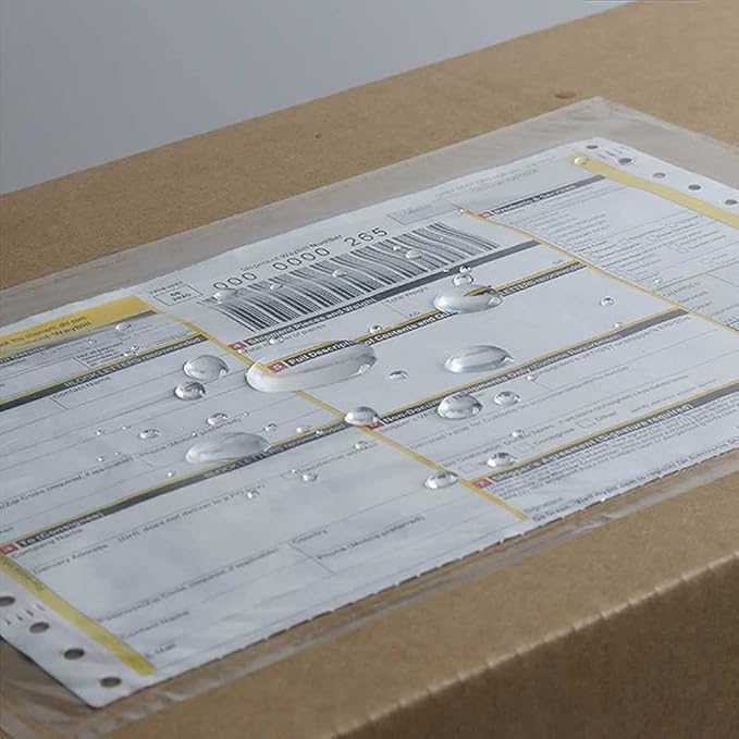 7.5'' x 5.5'' Packing List Pouches, Shipping Label Envelopes Clear Adhesive Top - Image 2