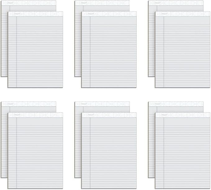 Tops Prism Writing Pads, 8-1/2" x 11-3/4", Legal Rule, Perforated, 50 Sheets by TOPSProducts