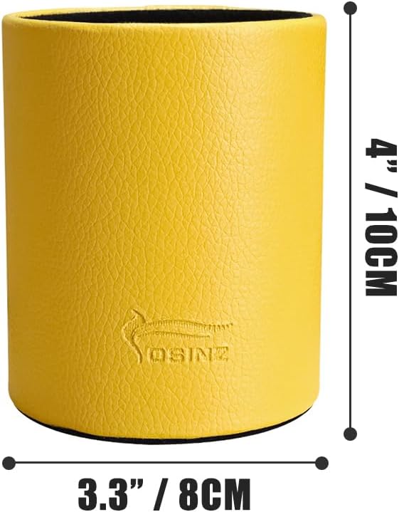 Pen Pencil Holder Cup Container PU Leather Desk Organizer Stand Decor Brush - Image 4