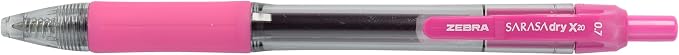 Zebra Pen Sarasa Dry X20 Retractable Gel Pens, 0.7mm Medium Point, Eliminates - Image 4