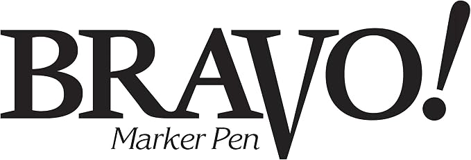 6 PENS Pilot Bravo Liquid Ink Marker Pen, Bold Point - Image 2