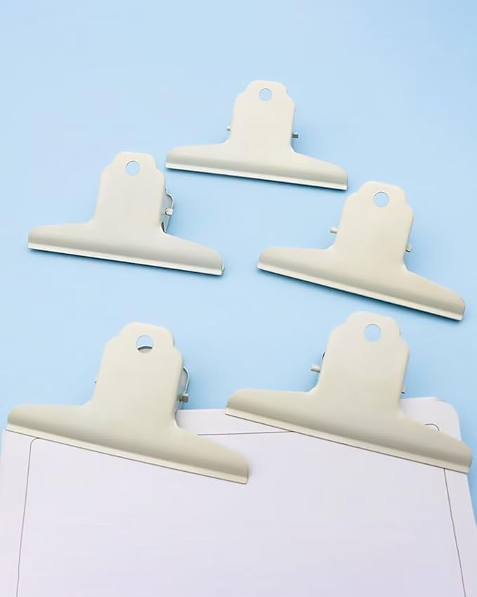 2PCS Extra Large Binder Clips Metal Bulldog Clips Large Paper Clamps Holder - Image 4