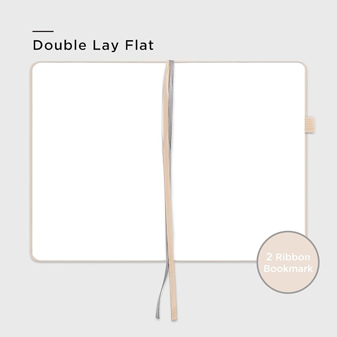 &And Per Se Blank Sketch Notebook, A5 Hardcover, 160 Pages 100gsm Thick Paper - Image 4