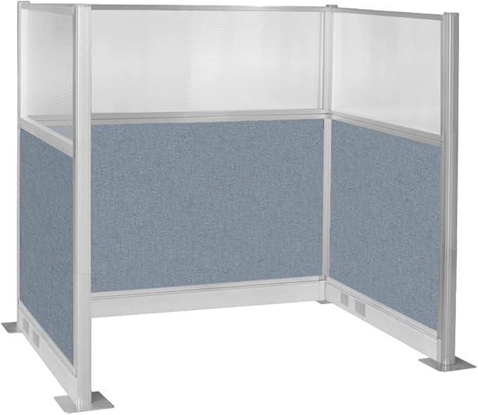 Versare Pre-Configured Hush Panel Electric Cubicle | Workstation Divider Walls | Cubicle Privacy Panels | Office Partition Walls-DeskLoop Office