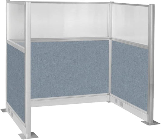 Versare Pre-Configured Hush Panel Electric Cubicle | Workstation Divider Walls | Cubicle Privacy Panels | Office Partition Walls-DeskLoop Office
