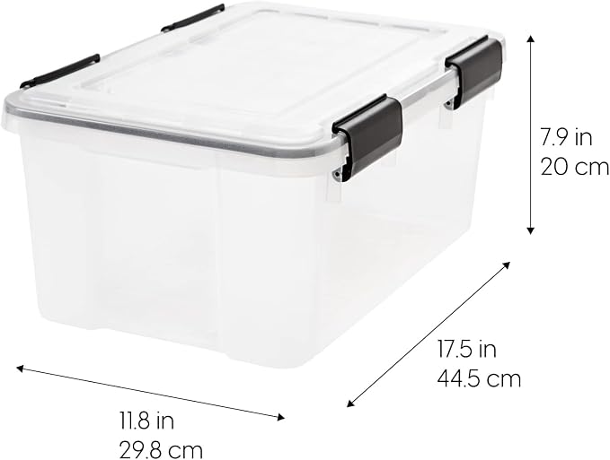 IRIS USA WeatherPro 19 Qt Storage Bins - Image 2