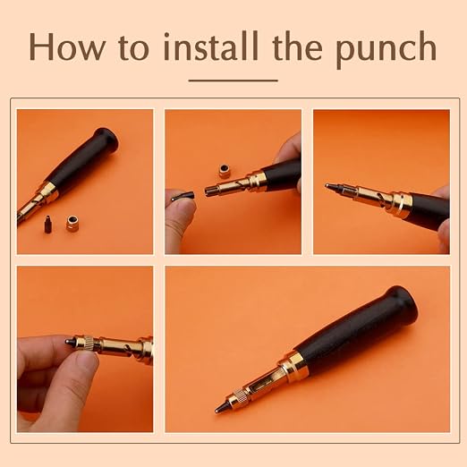 TLKKUE Adjustable Screw Hole Punch Automatic Hole Punch Tool - Image 5
