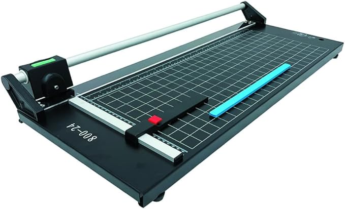 INTBUYING 24 Inch Commercial Manual Precision Rotary Paper Trimmer Smart Rotary Paper Cutter for Cutting Various Types of Photo Paper, Film, hot and Cold Laminating Paper, Office Paper, etc-DeskLoop Office